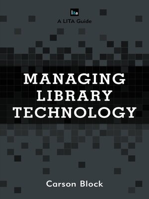 cover image of Managing Library Technology